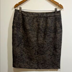 Coldwater Creek Brown +Black Patterned mini Skirt size 12p
